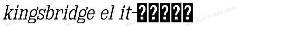kingsbridge el it字体转换